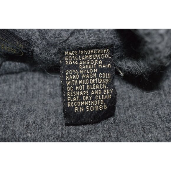 Vintage Jeanne Pierre Gray Lambswool Angora Turtle Neck Sweater Women Size Small - Picture 6 of 8